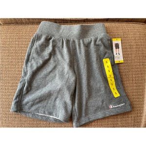 Champion Fleece Lined Cotton Shorts Heather Gray Small - NWT!